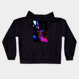 Neon Dark Alien Kids Hoodie